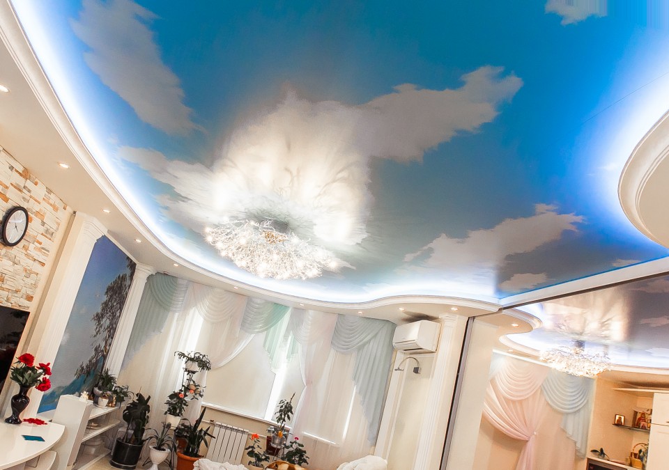 Заказать потолок с фотопечатью в г. Плёс
