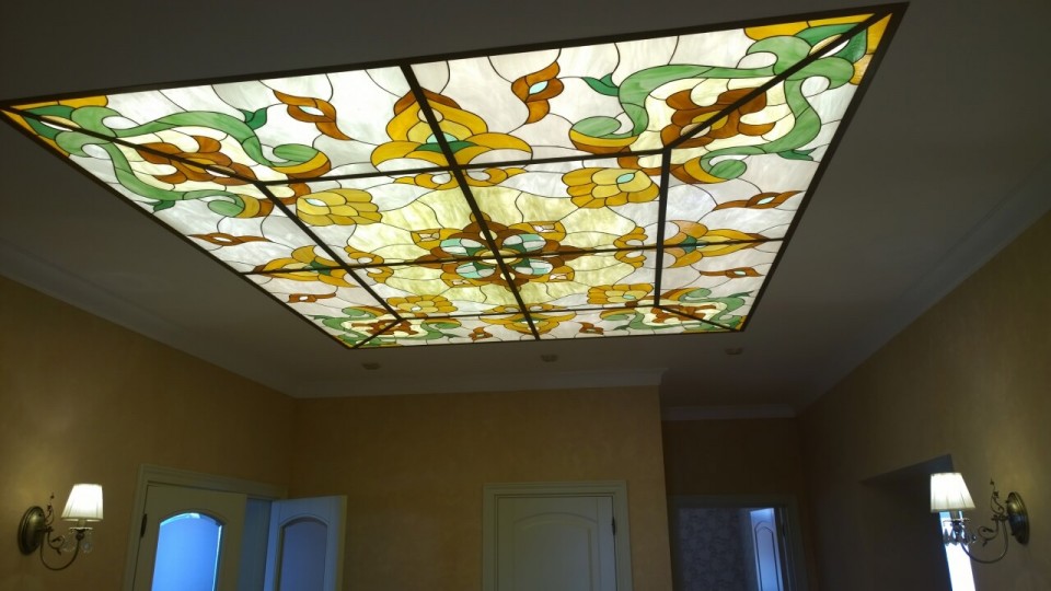 Заказать световой потолок с фотопечатью в г. Плёс